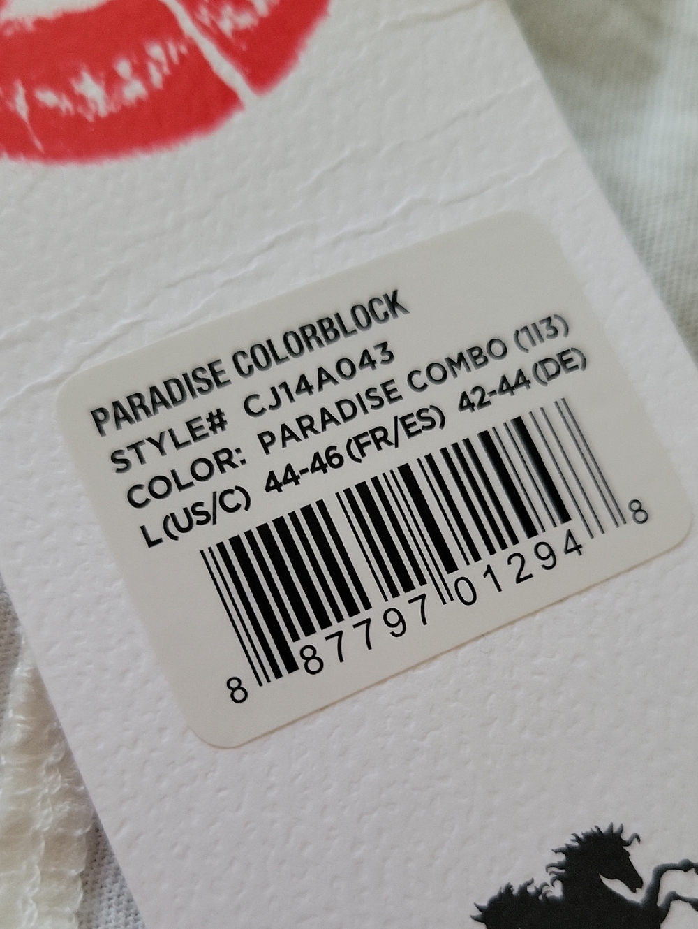 NWT Wildfox Paradise Colorblock Top Love Heart Print Cotton Lightweight L - Picture 9 of 11
